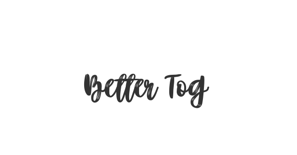 Better Together Script font thumb